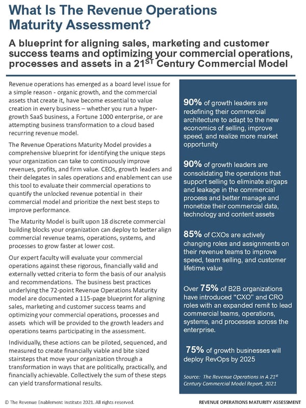 The Revenue Operations Maturity Assessment - Page 2