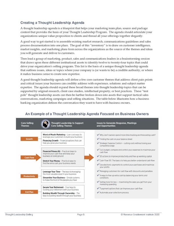Thought Leadership Selling Flipbook - Page 8
