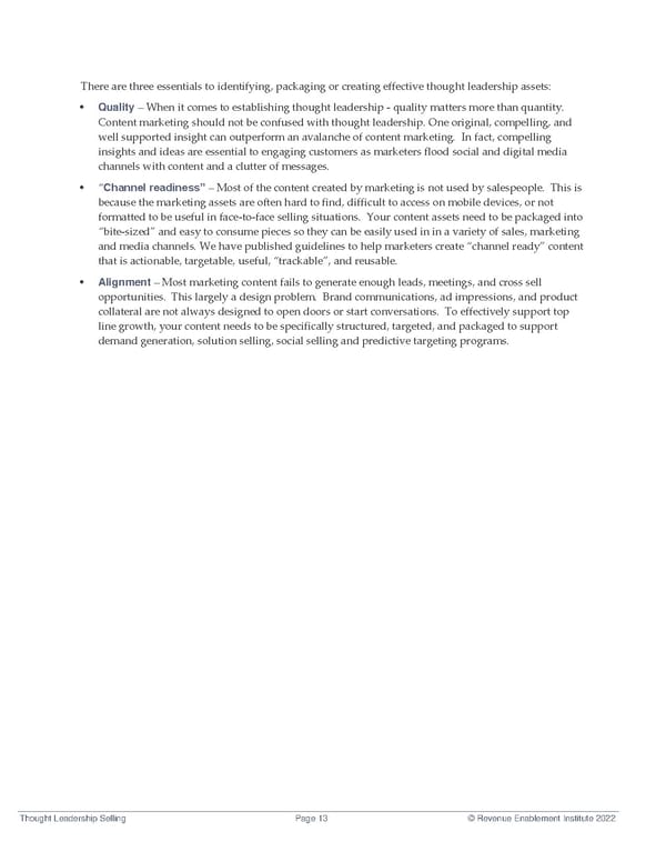 Thought Leadership Selling Flipbook - Page 13