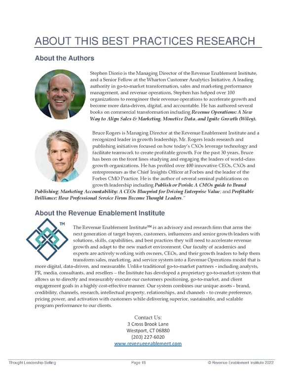 Thought Leadership Selling Flipbook - Page 18