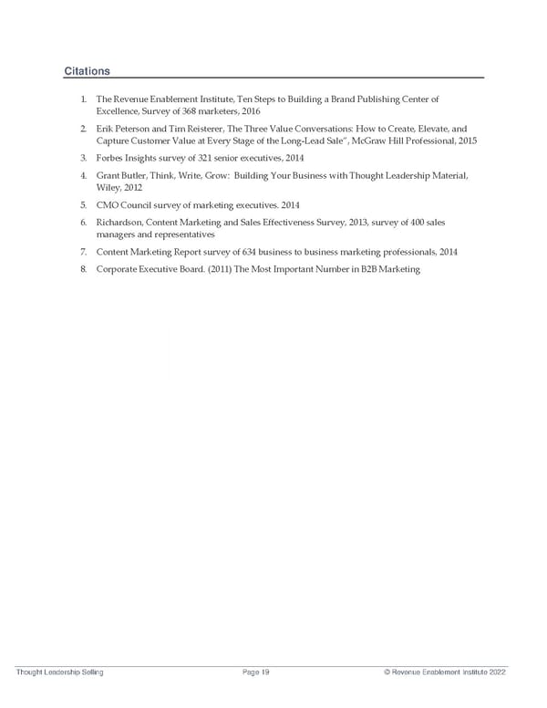 Thought Leadership Selling Flipbook - Page 19